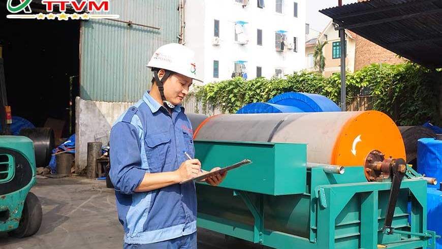 Giao Máy Tuyển từ tang trống ướt cho Công ty Mỏ tại Quảng Ninh