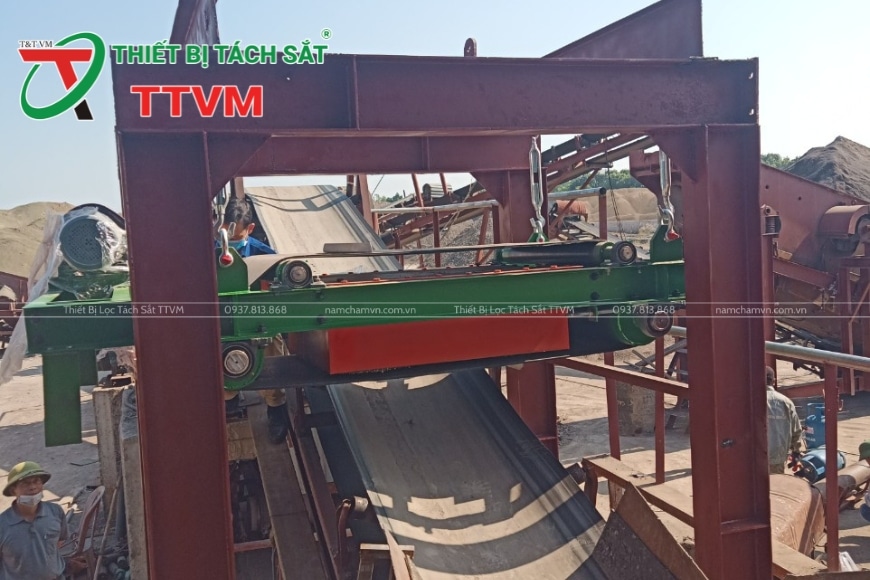 băng tải từ TTVM lọc sắt