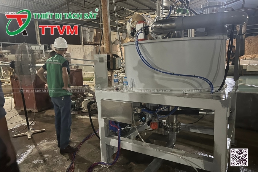 lắp đặt máy tuyển từ điện TTVM