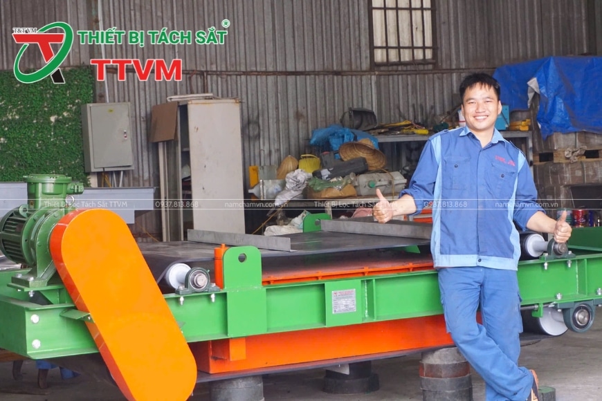 ưu điểm của băng tải từ nam châm vĩnh cửu