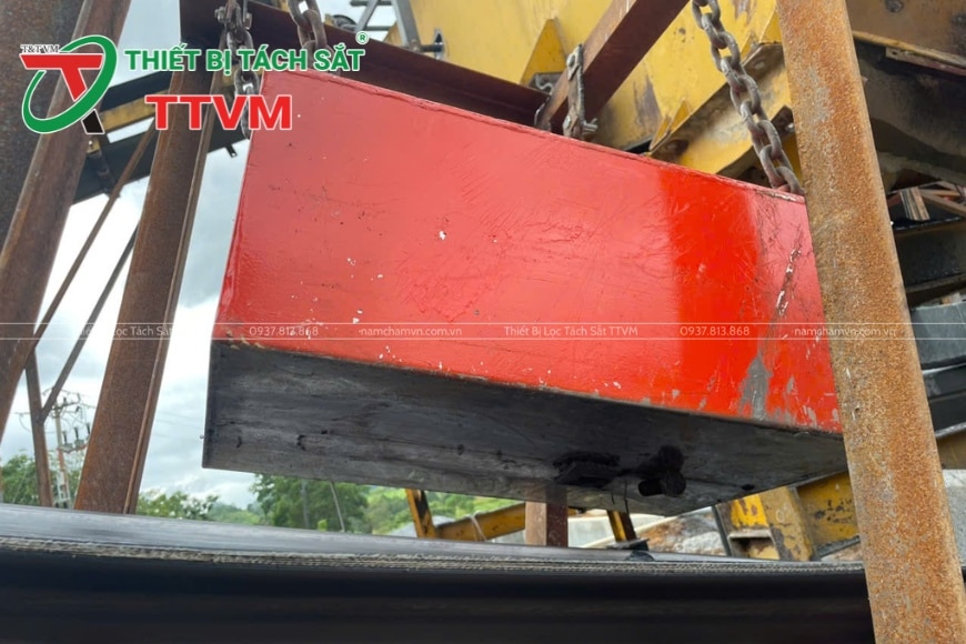 nam châm phẳng ngành khai thác đá