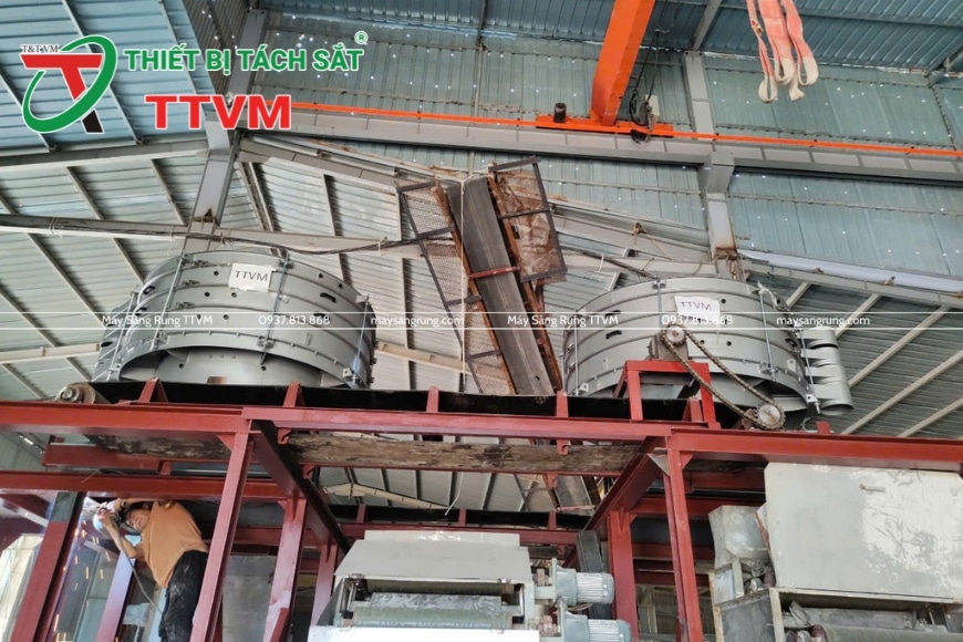 máy sàng rung trong công nghiệp