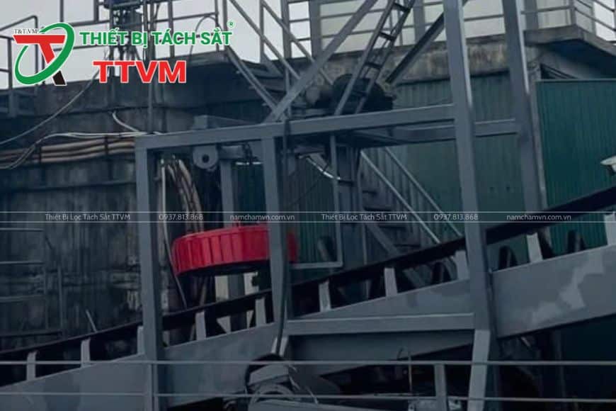 nam châm điện khai thác than