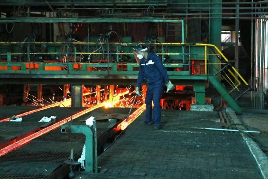dây chuyền nhà máy thép